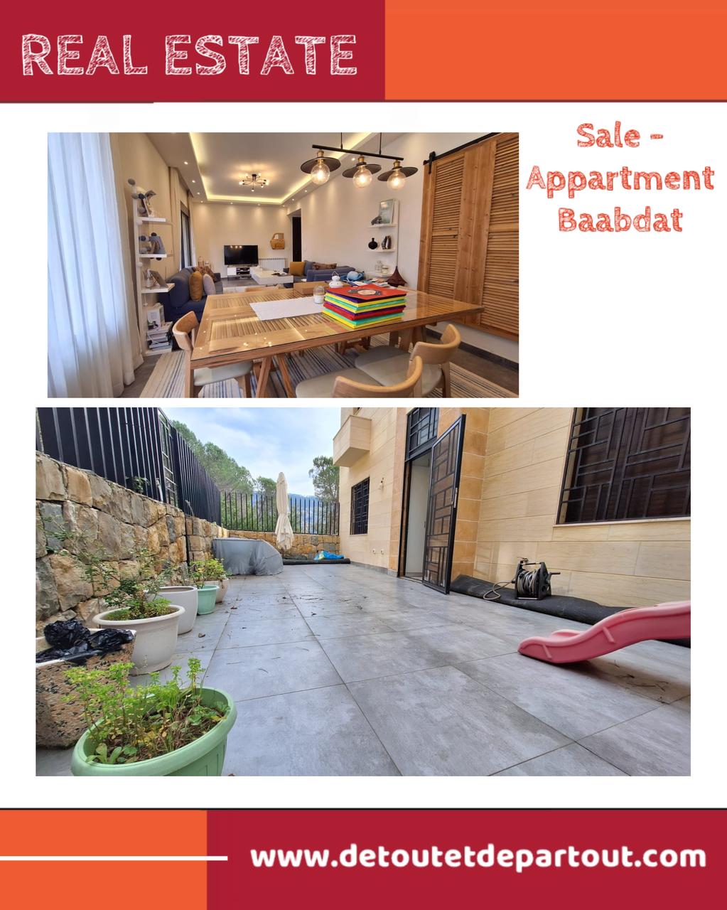 For SALE - Apartment - Baabdat