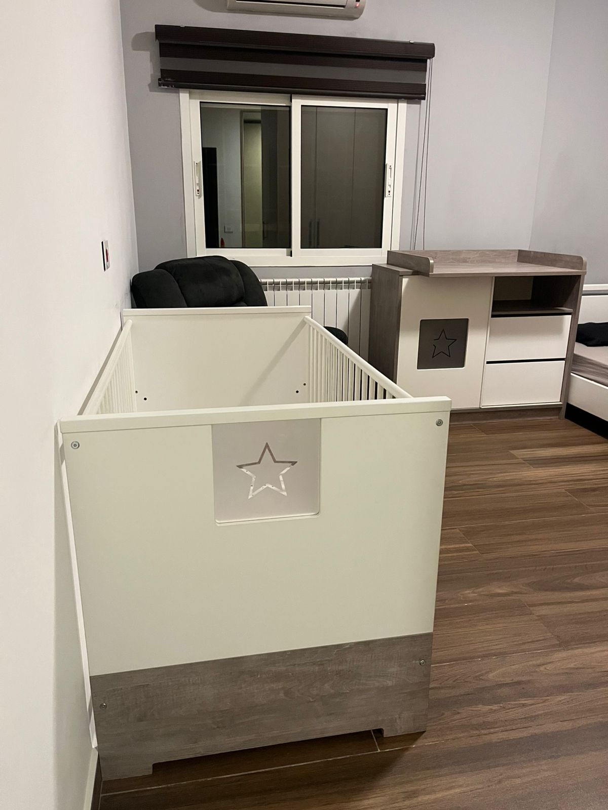 Crib and Changer