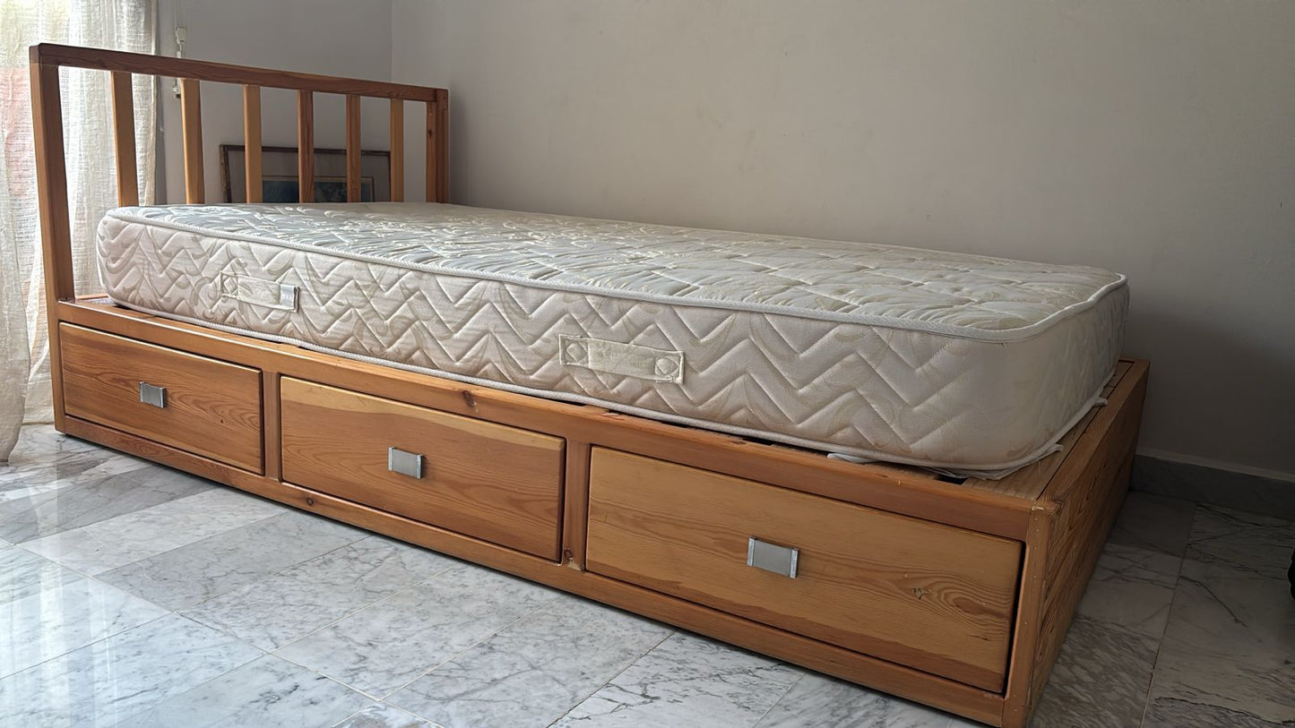 Single Bed with Mattress