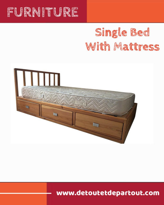 Single Bed with Mattress