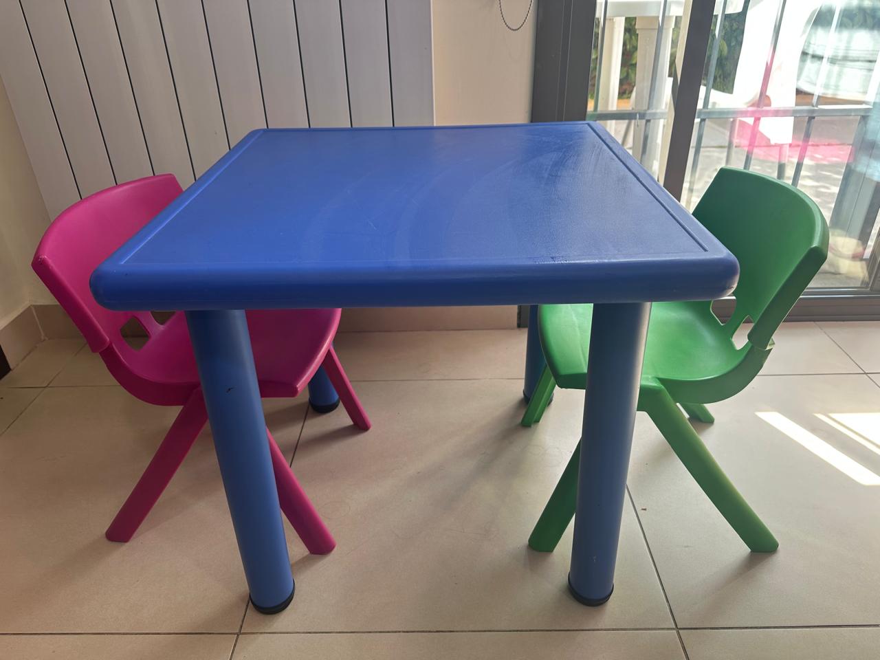 Table and 2 Chairs