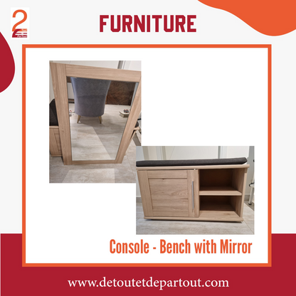 Console - Bench and Mirror