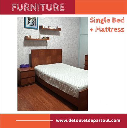 Single Bed with Mattress