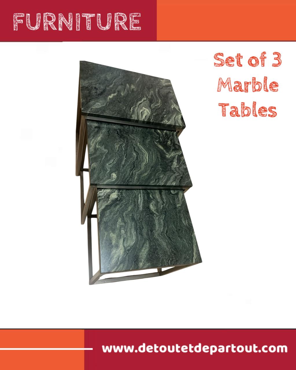 Tables Set - Marble