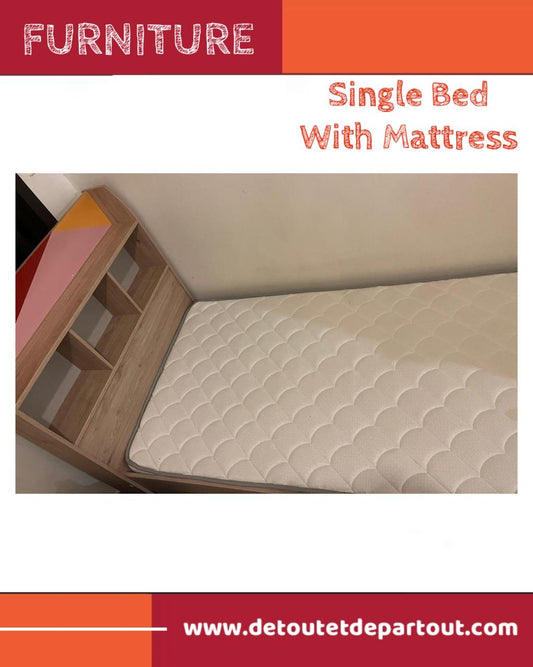 Single Bed with Mattress