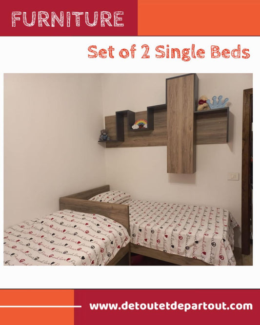 Set of 2 Single Beds