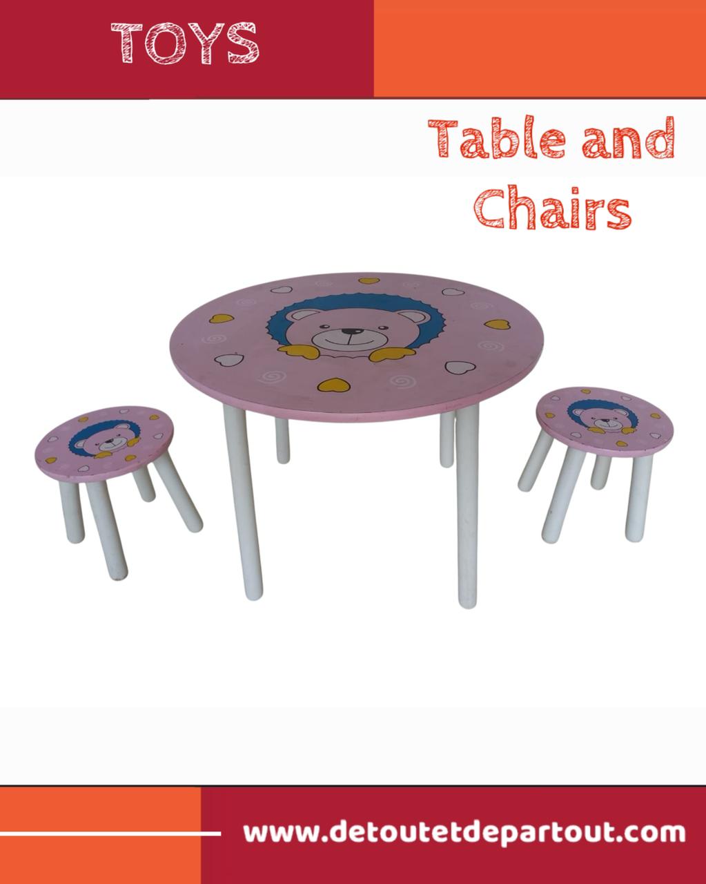Table and Chairs for Kids