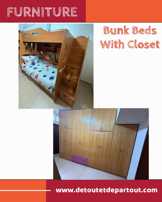 Bunk Beds with Closet