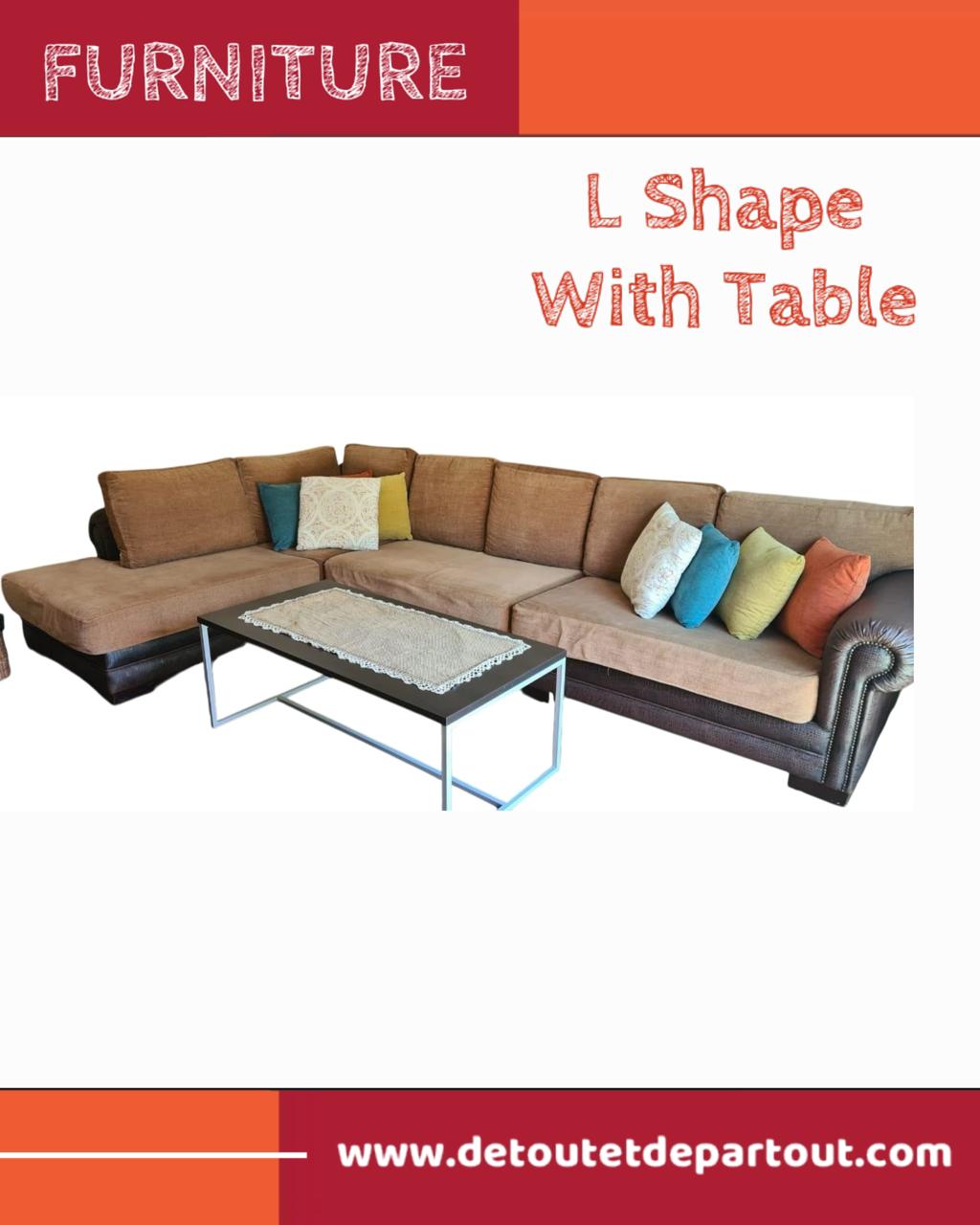 L Shape with Table