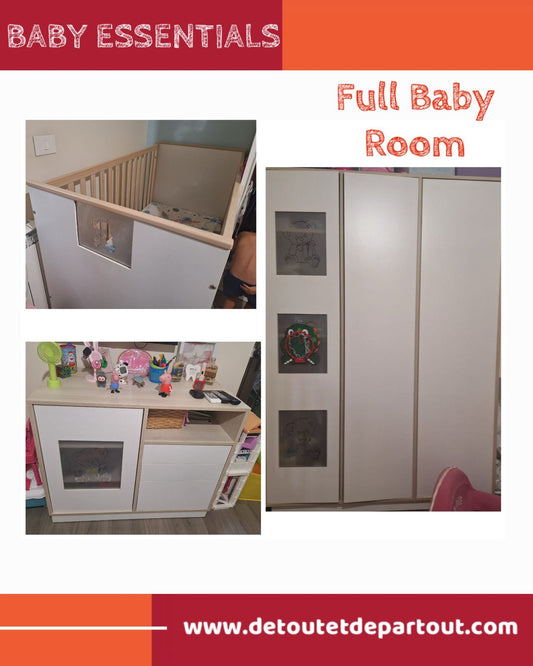 Baby Room - Crib, Dresser and Closet
