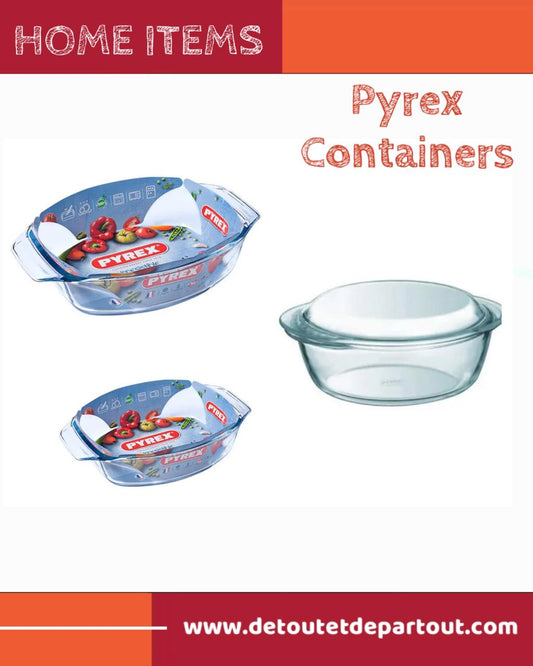 Pyrex Containers - 3 Pieces Set