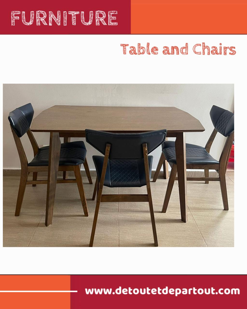 Table with 3 Chairs