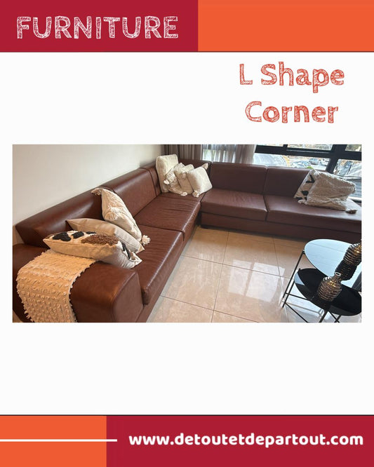 L Shape - Leather