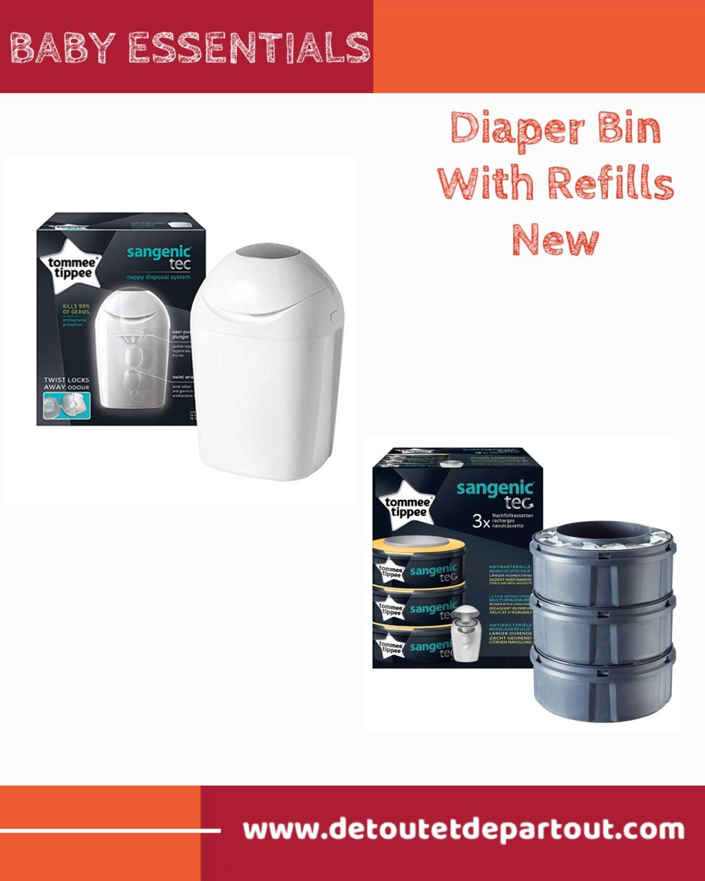 Diaper Bin with Refills - New