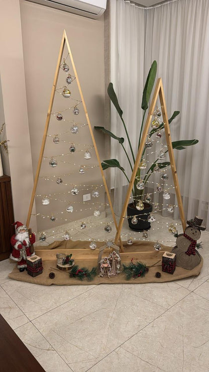 Wooden Christmas Trees - Set of 2
