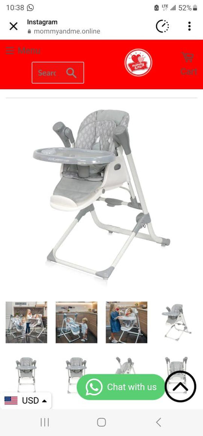 High Chair and Swing