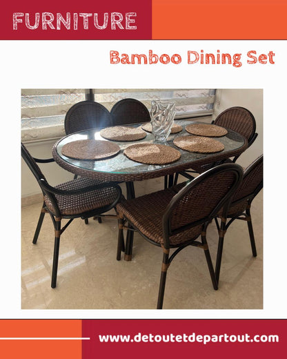 Bamboo Table and Chairs