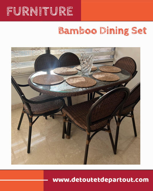 Bamboo Table and Chairs