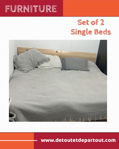 Set of 2 Single Beds