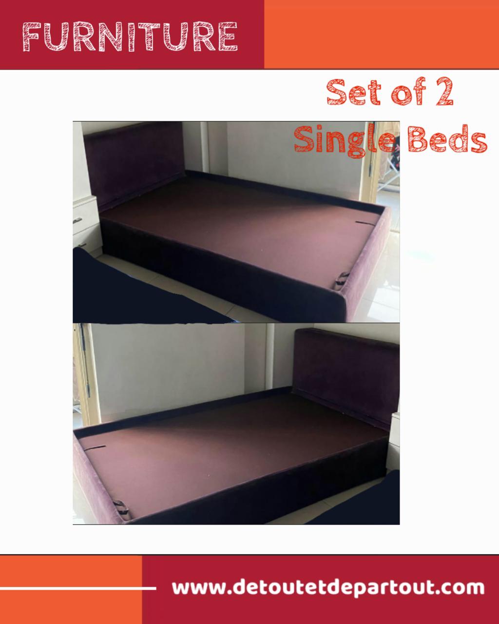 Set of 2 Single Beds