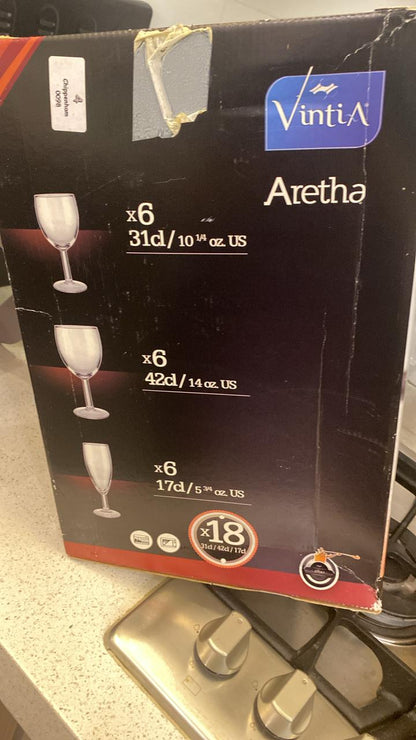 Crystal Glasses - 10 Pieces Set