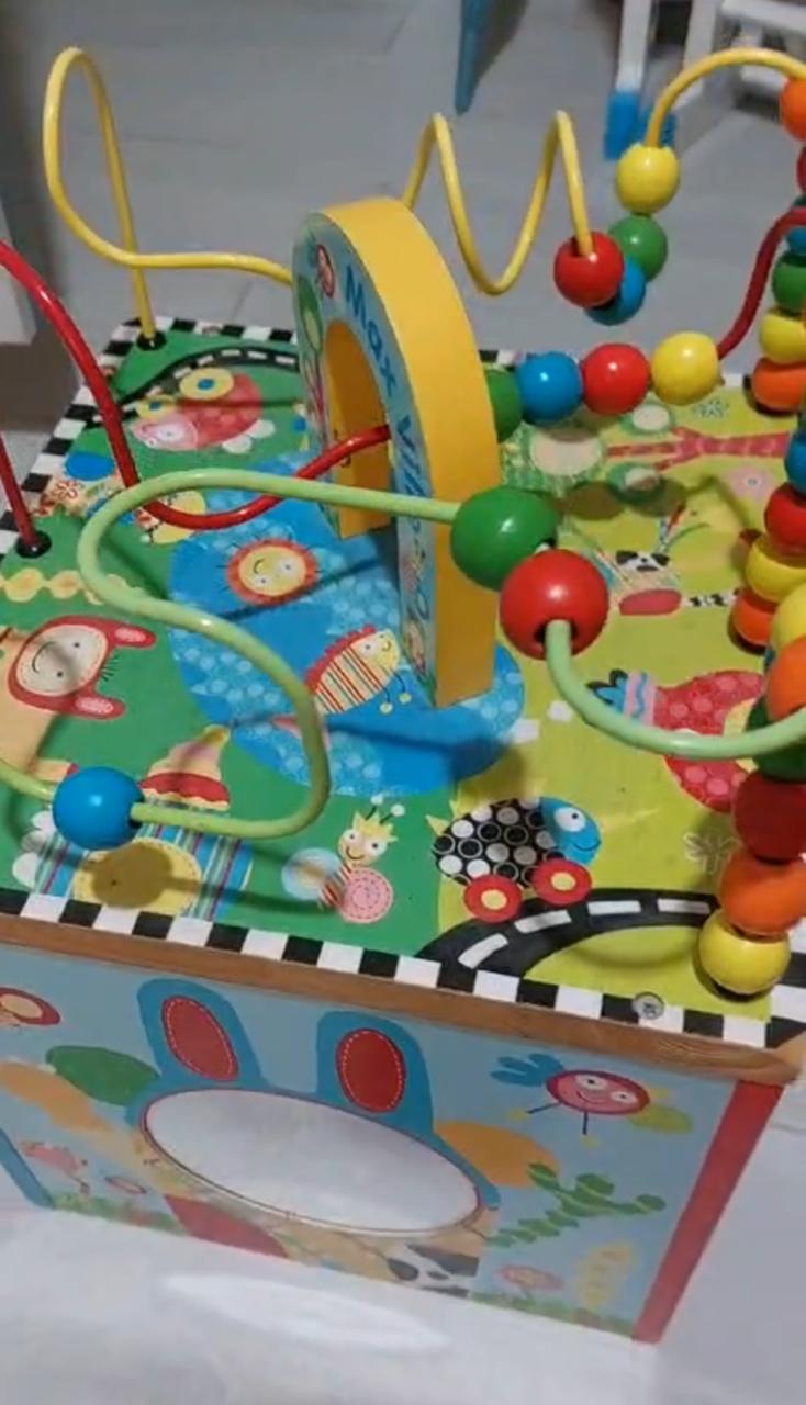 Wooden Activity Cube