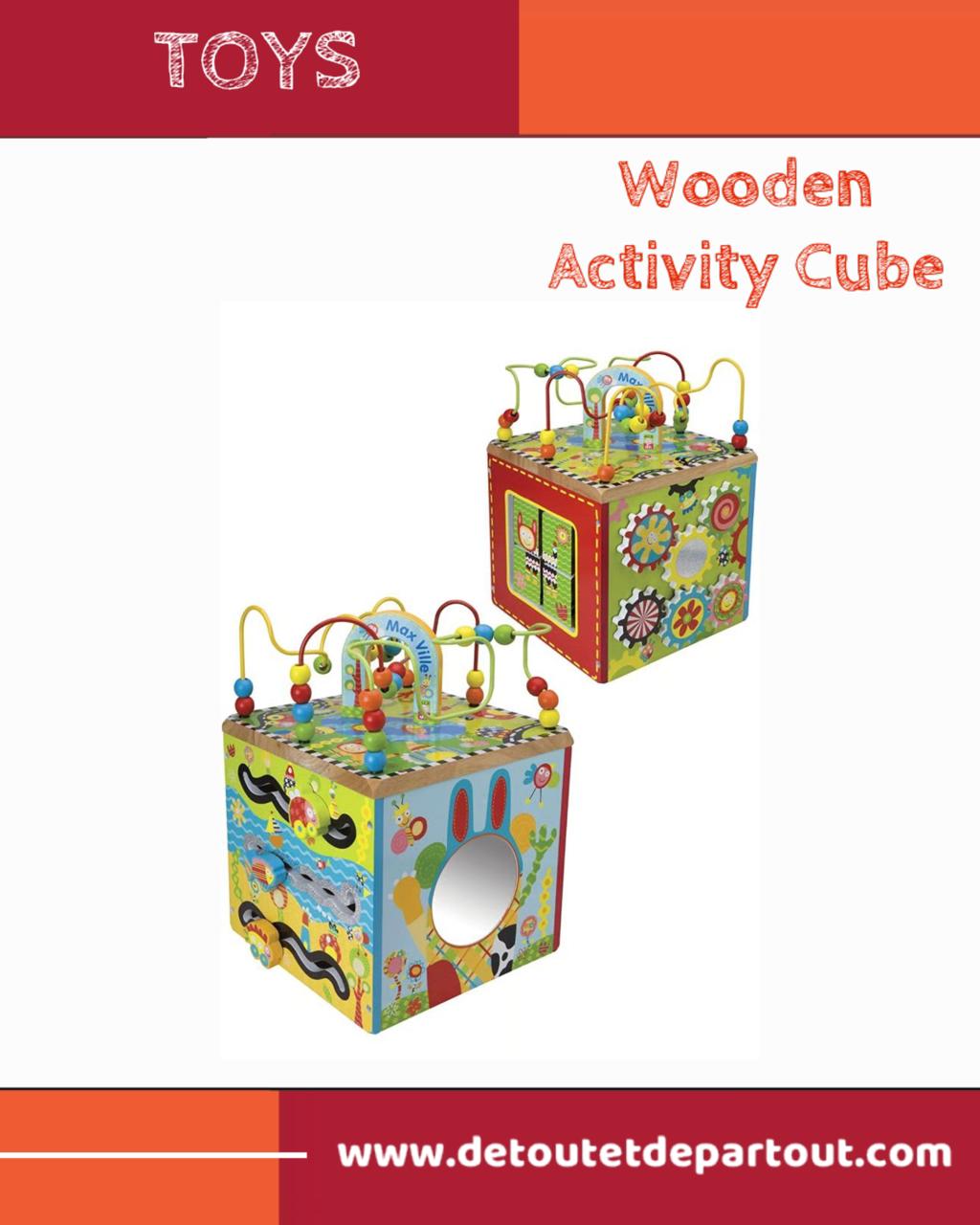 Wooden Activity Cube