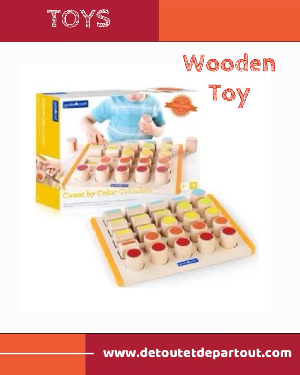 Wooden Toy - Cylinders