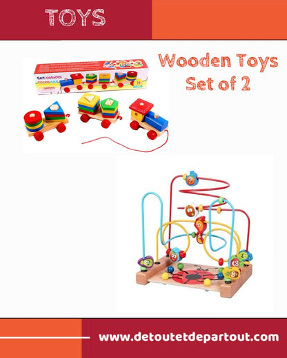 Wooden Toys - Set of 2 New