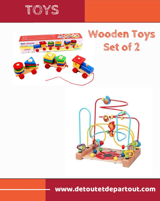 Wooden Toys - Set of 2 New