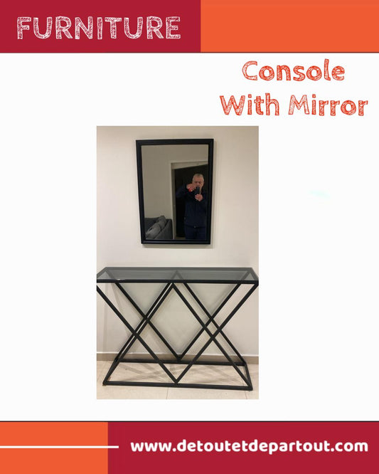 Console with Mirror