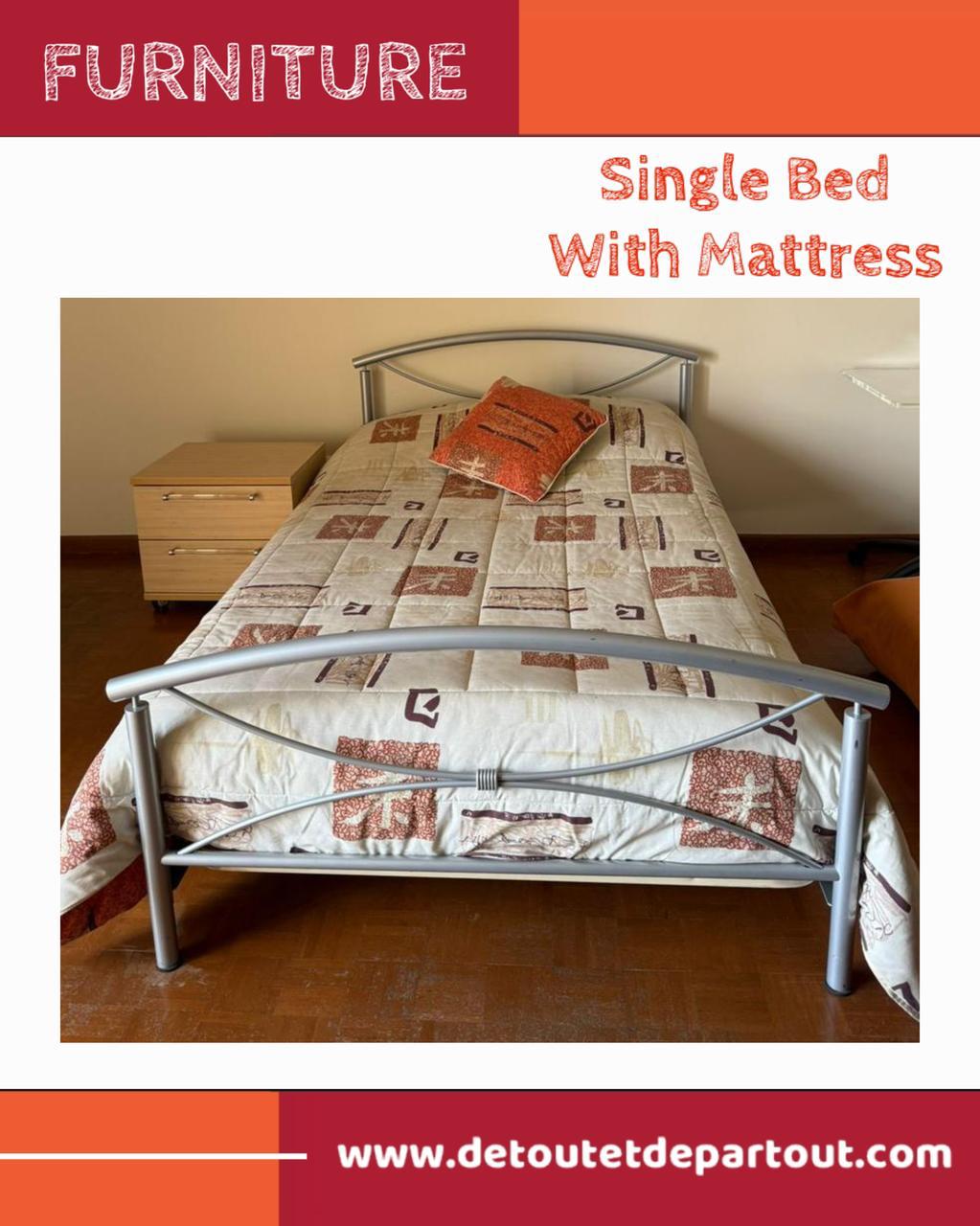 Single Bed with Mattress