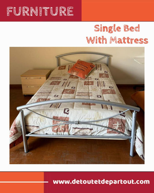Single Bed with Mattress