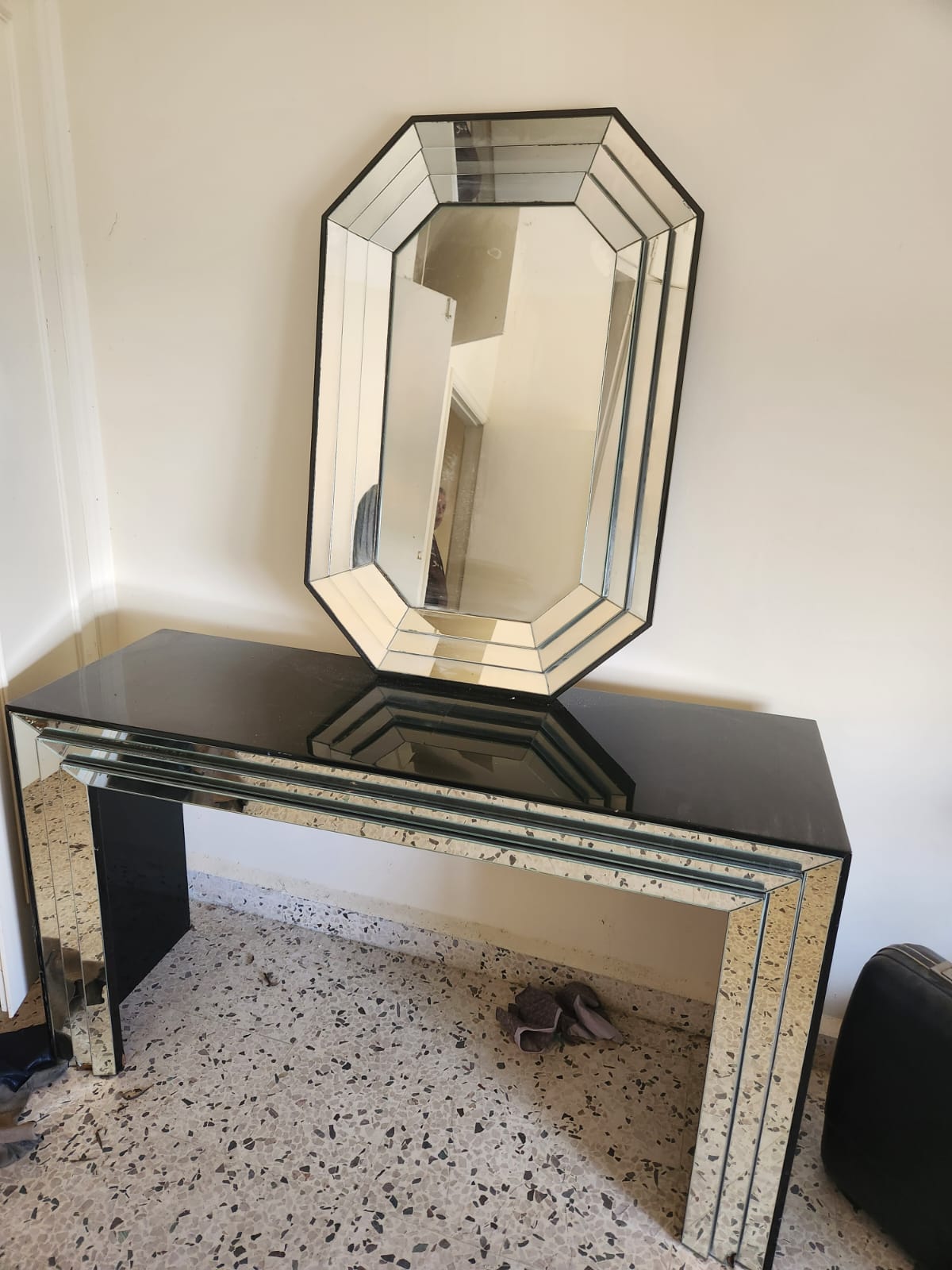 Console with Mirror