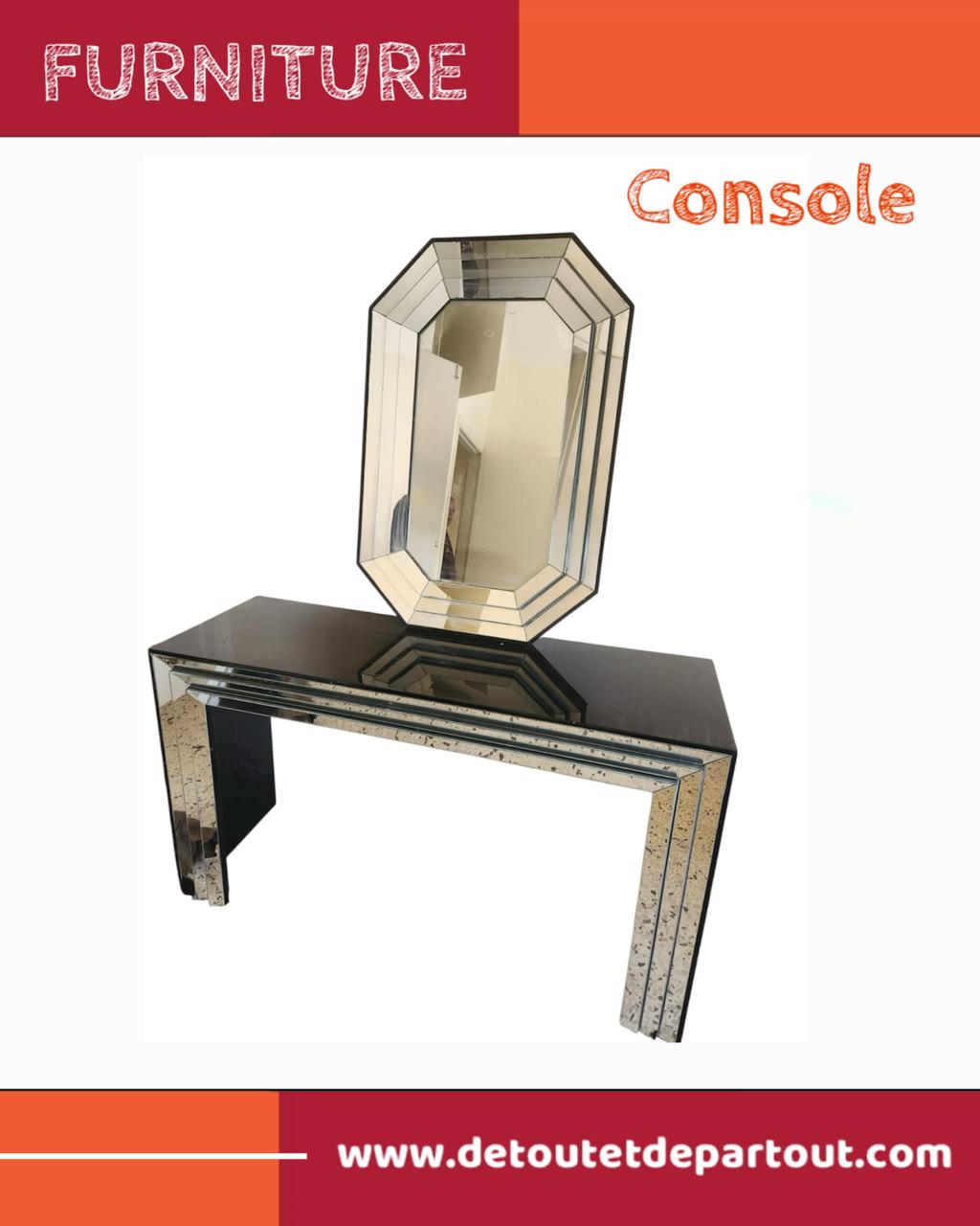 Console with Mirror