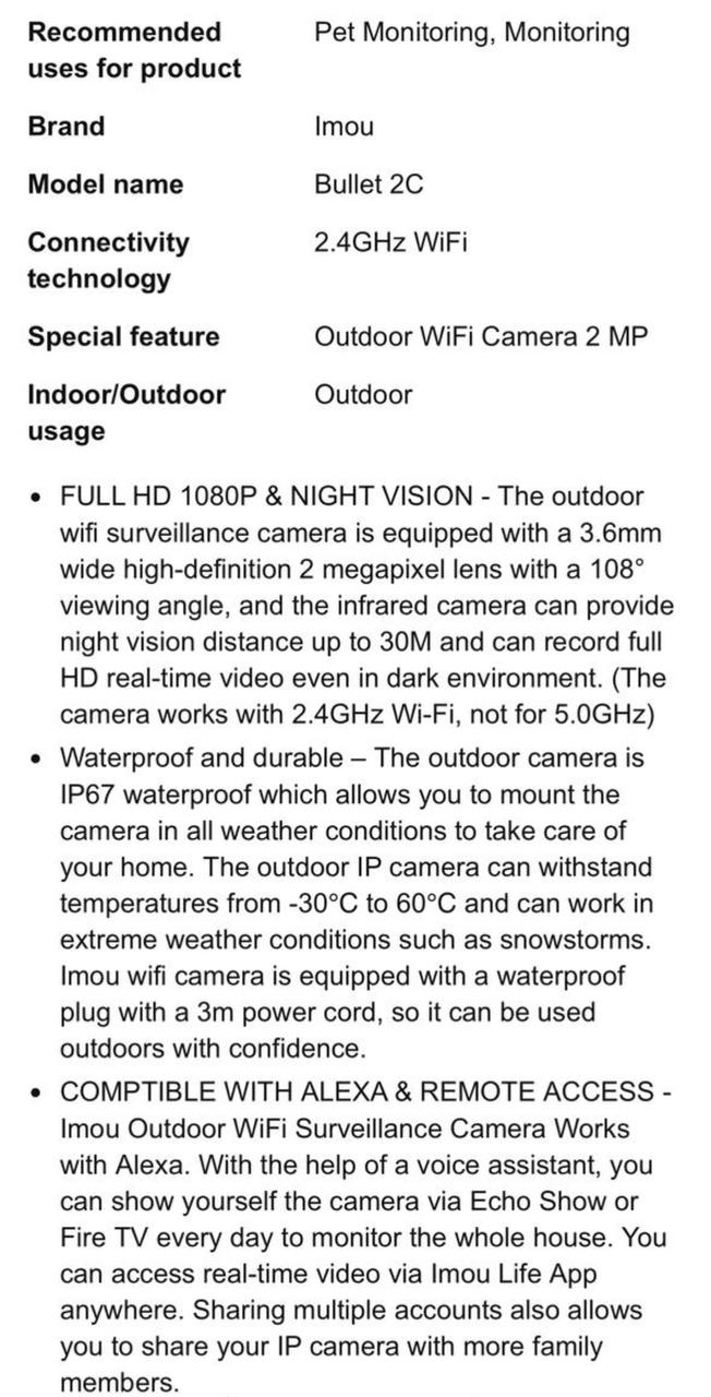 Surveillance Cameras - Set of 2 New