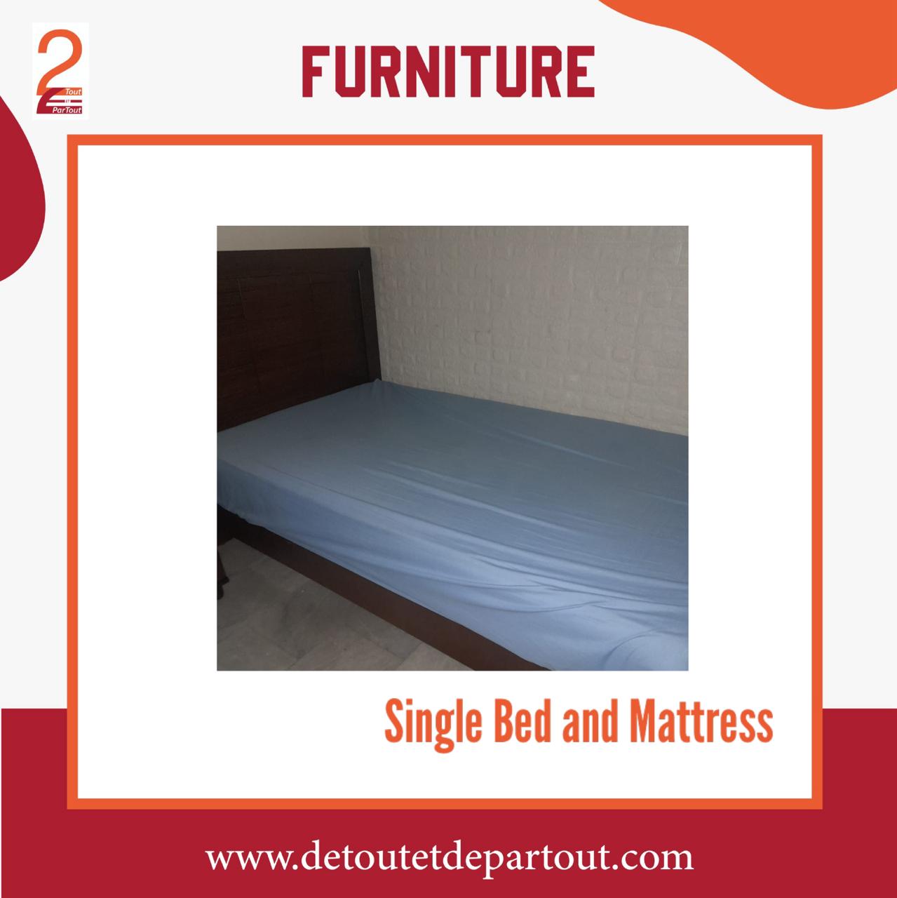 Single Bed with Mattress