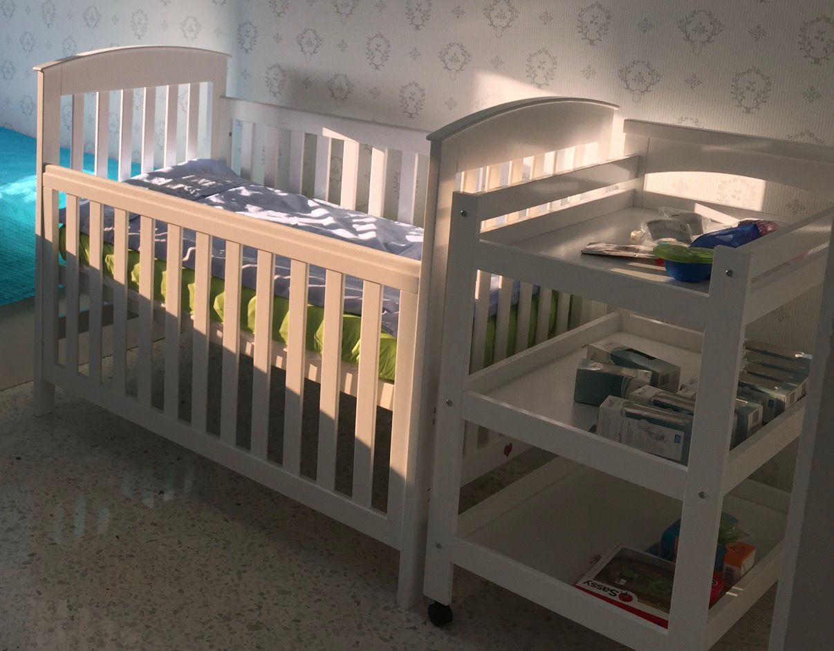Crib and Changer