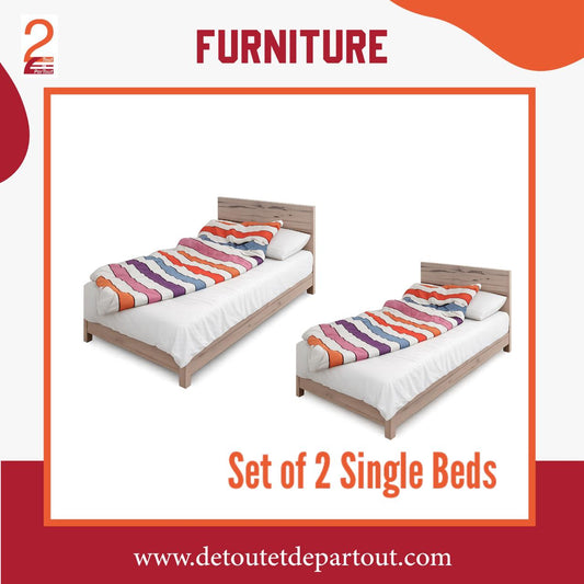 Single Beds - Set of 2