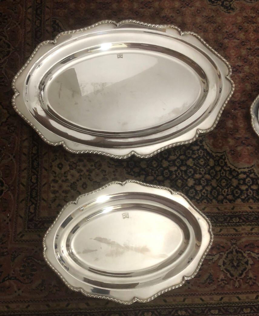 Silver Trays - Set of 3