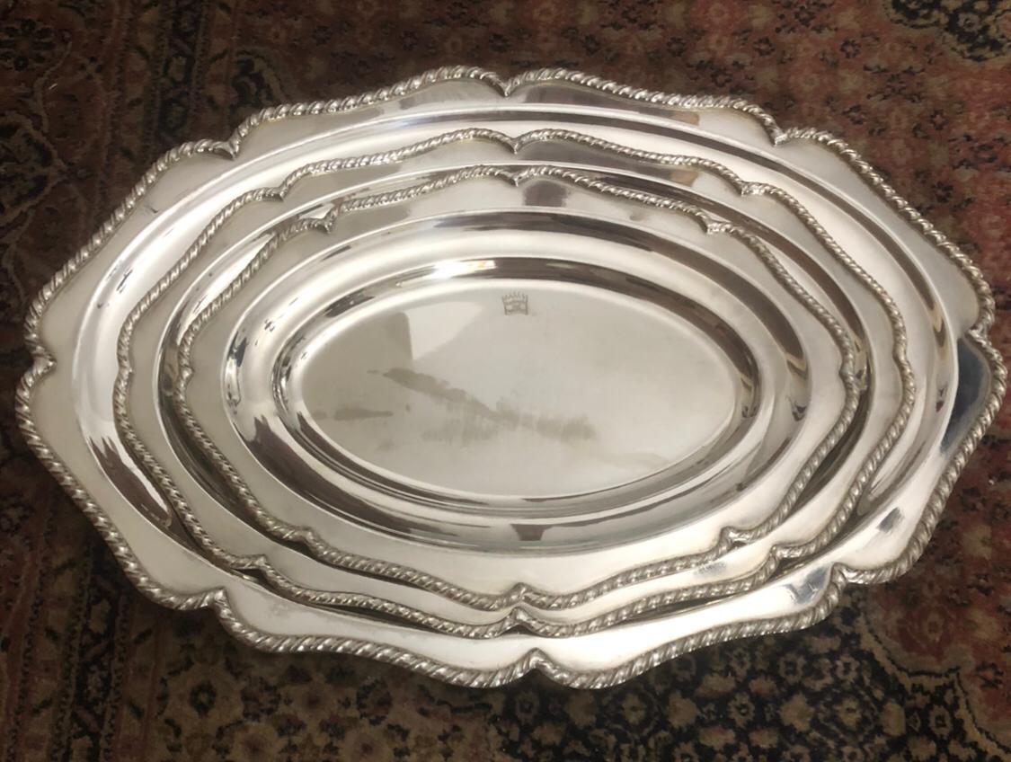 Silver Trays - Set of 3
