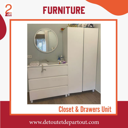 Closet and Drawers Unit