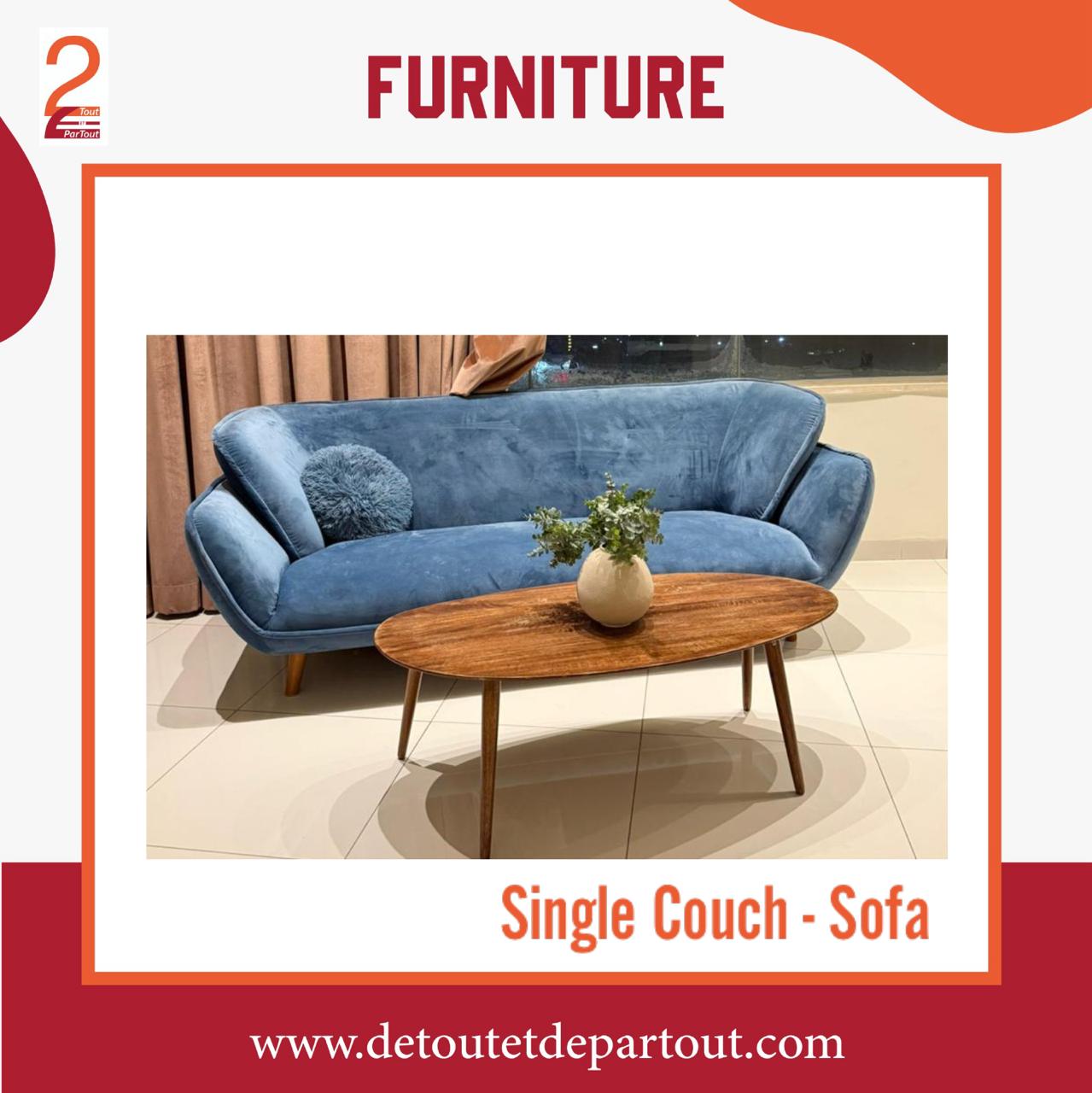 Blue Sofa - Couch