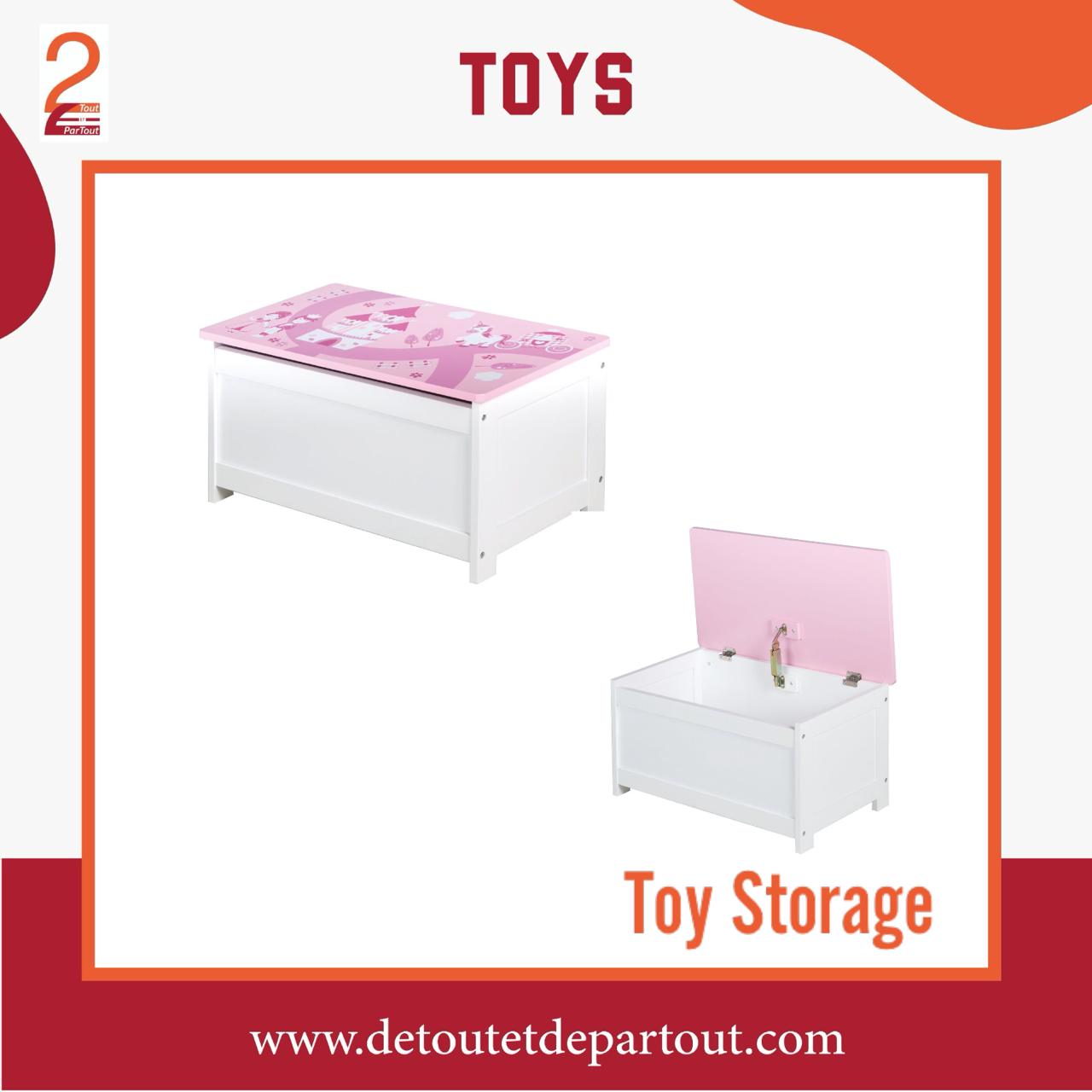 Bench & Toy Storage - Princess