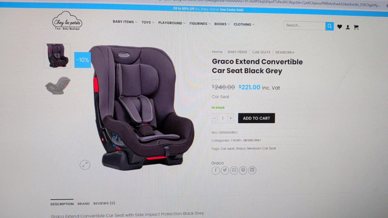 Car Seat - Stage 1/2