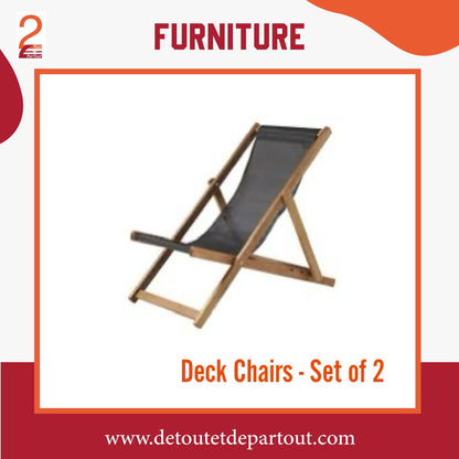Deck Chairs - Set of 2