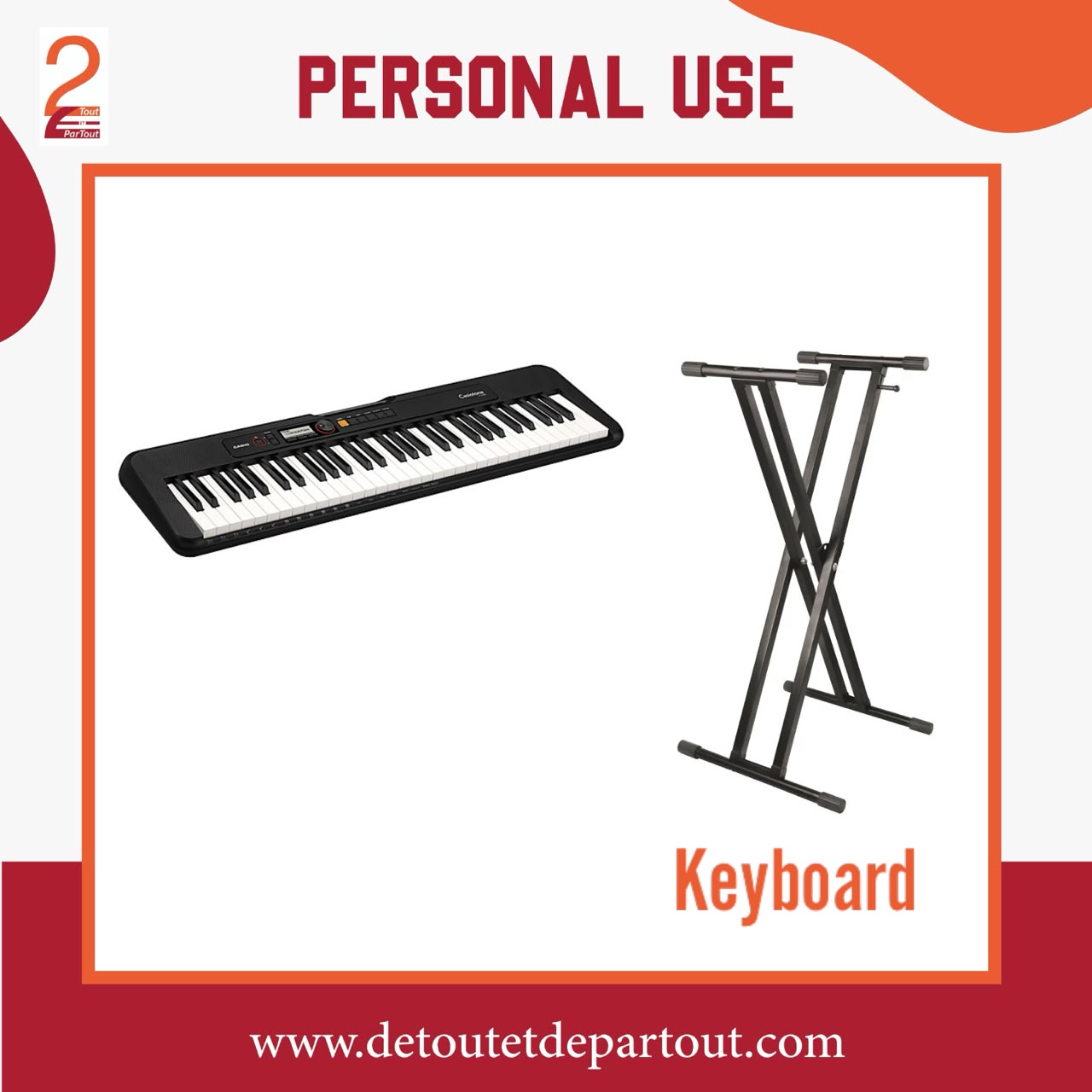 Keyboard with Stand