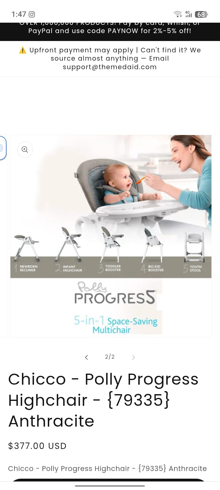 High Chair - Chicco