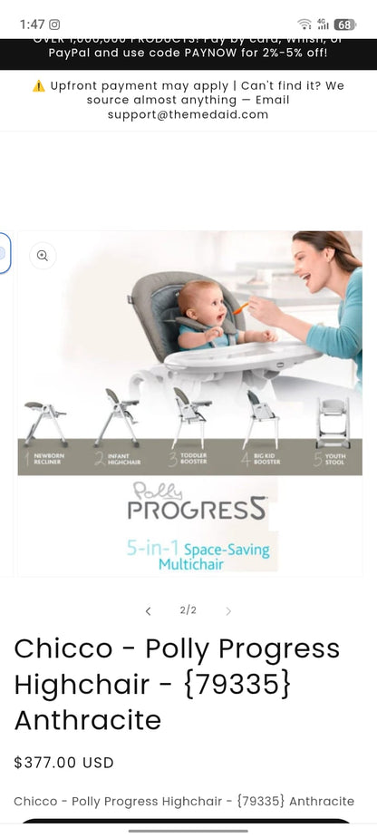 High Chair - Chicco