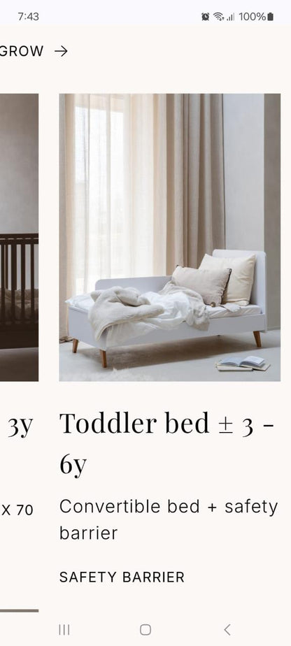 Crib to Toddler Bed